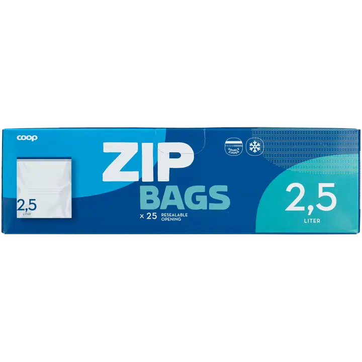 Coop taassuletav kott 2,5l 25tk