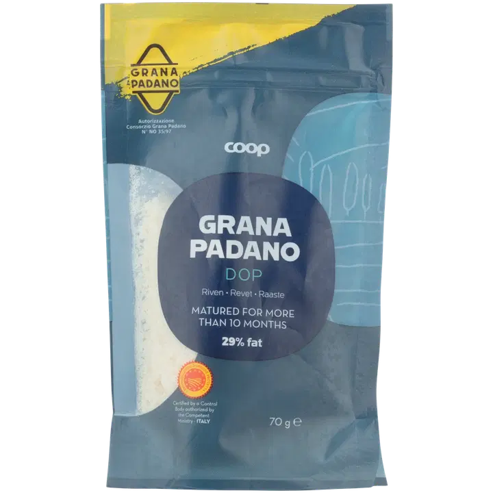 Coop Grana Padano riivjuust KPN, 29% rasva, 70g