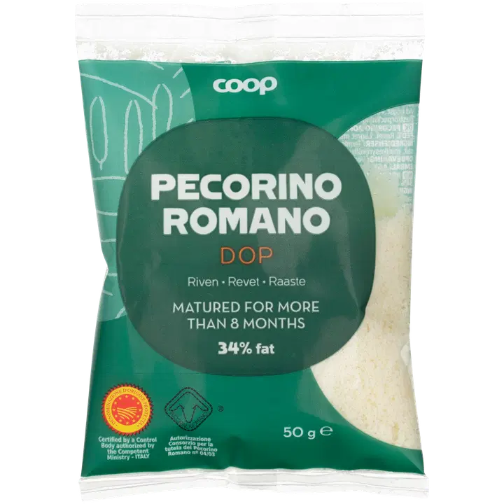 Coop Pecorino Romano riivjuust KPN, 34% rasva, 50g