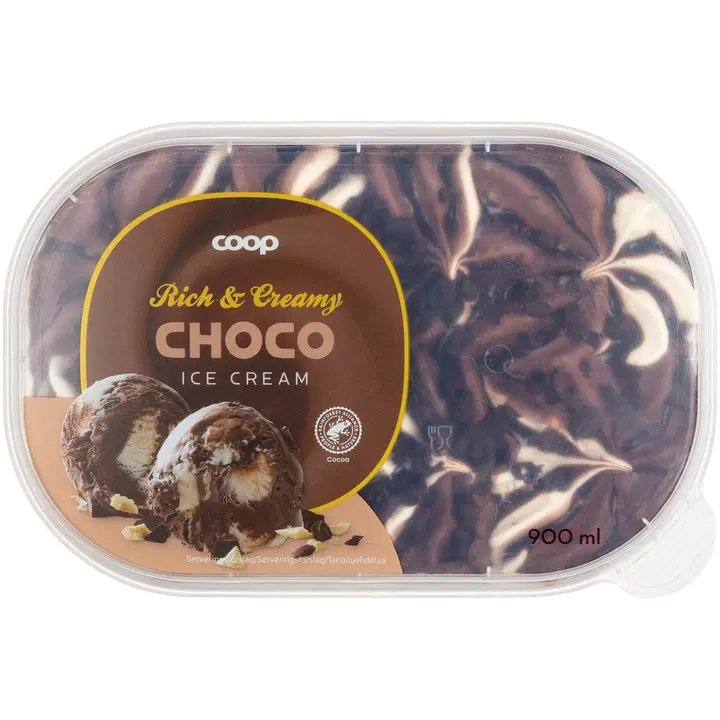 Coop Gourmet šokolaadijäätis 900 ml