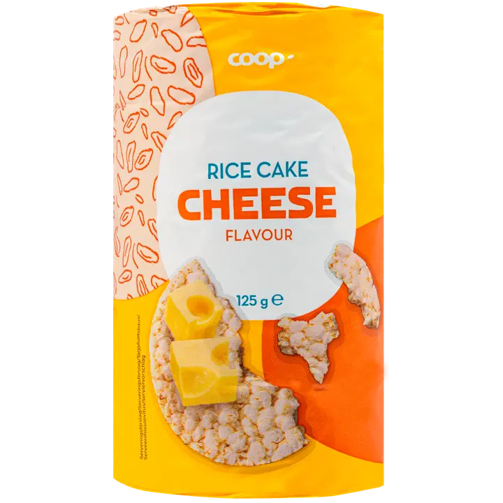 Coop juustumaitselised riisigaletid 125g gv