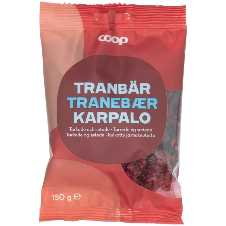 Coop kuivatatud jõhvikad 150g