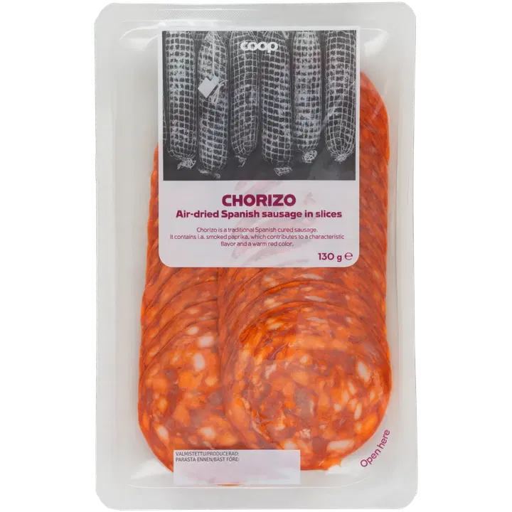 Coop Chorizo Vürtsitatud Vorst 130 G