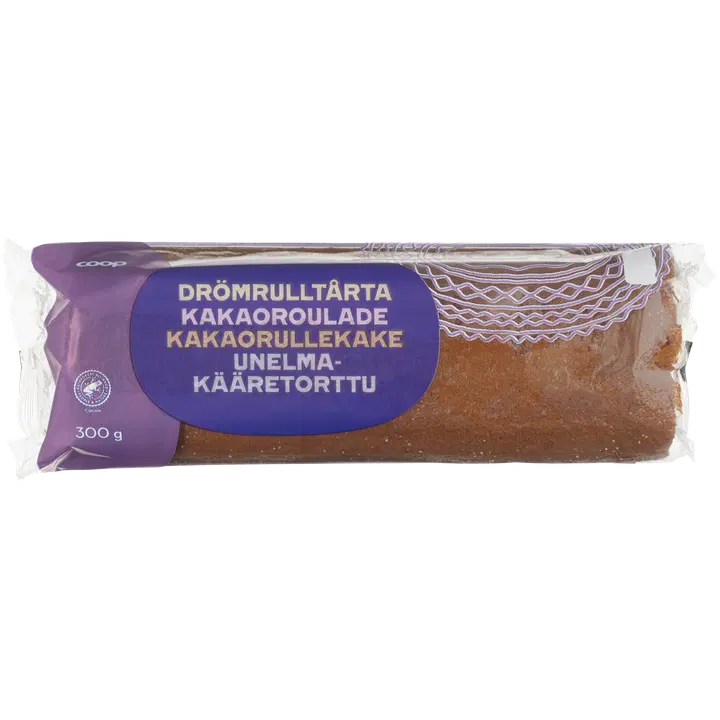 Coop Kreemitäidisega Kakao Rullbiskviit 300 G