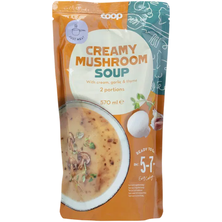 Coop kreemine šampinjonisupp 570 ml