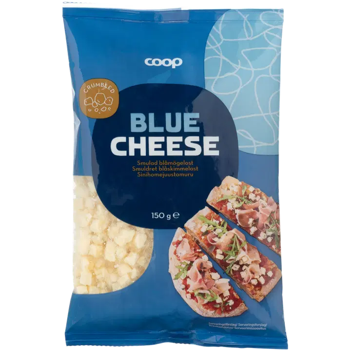Coop sinihallitusjuust, riivitud, 150g