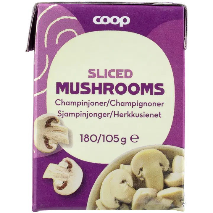 Coop viilutatud šampinjonid soolvees 180 g/105 g