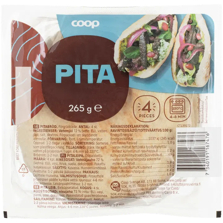 Coop Pitaleib 265 G