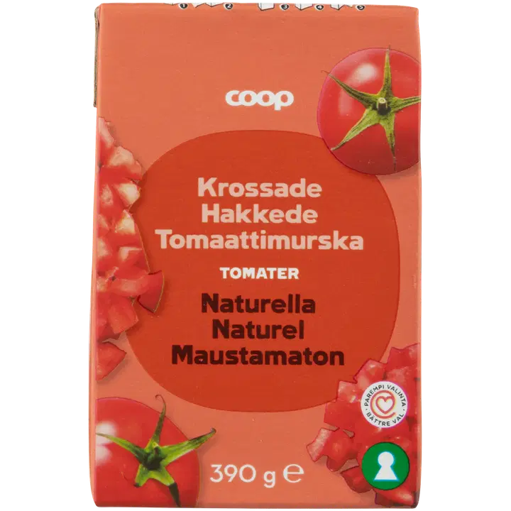 Coop hakitud tomatid 390g