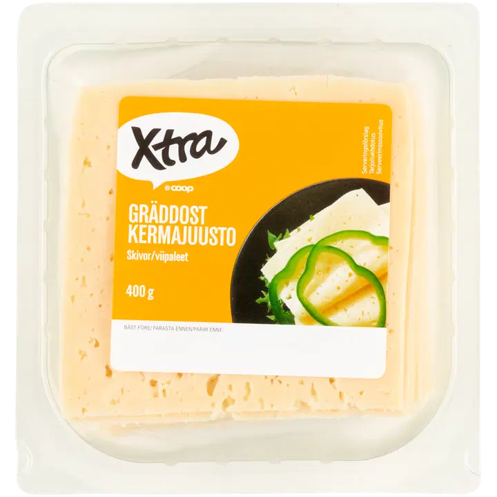X-tra koorejuust, viilutatud, 400g