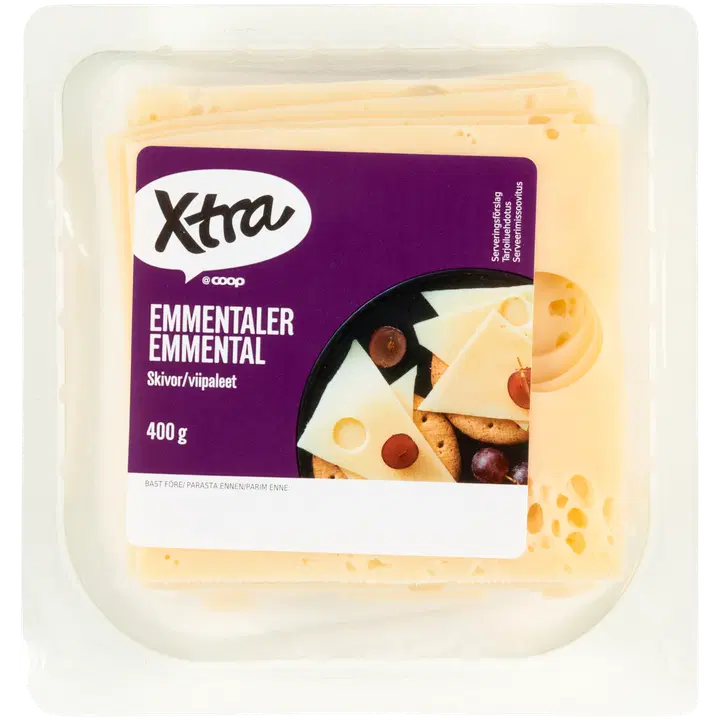 Xtra Emmental juust, viilutatud, 400g