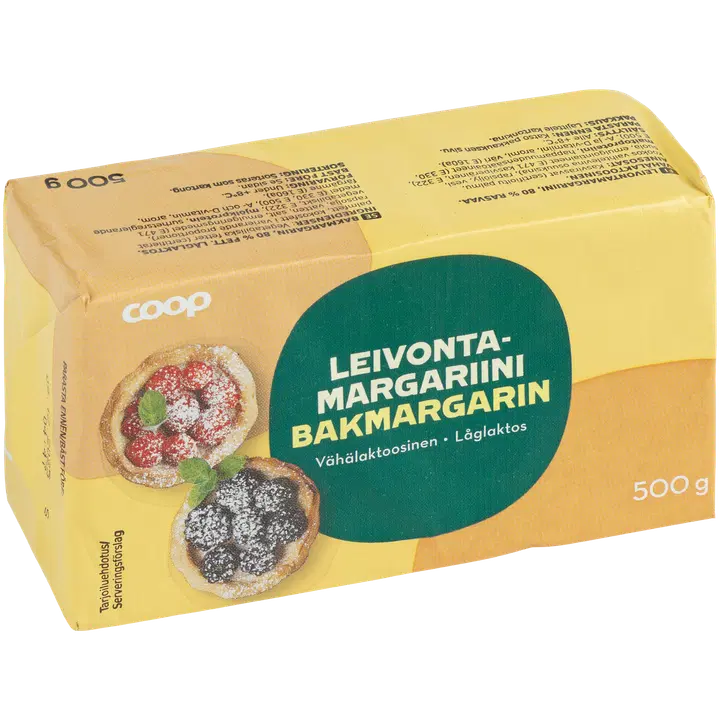 Coop küpsetusmargariin 80%, 500 g