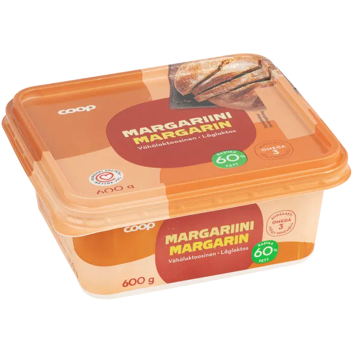 Coop margariin 60%, 600 g