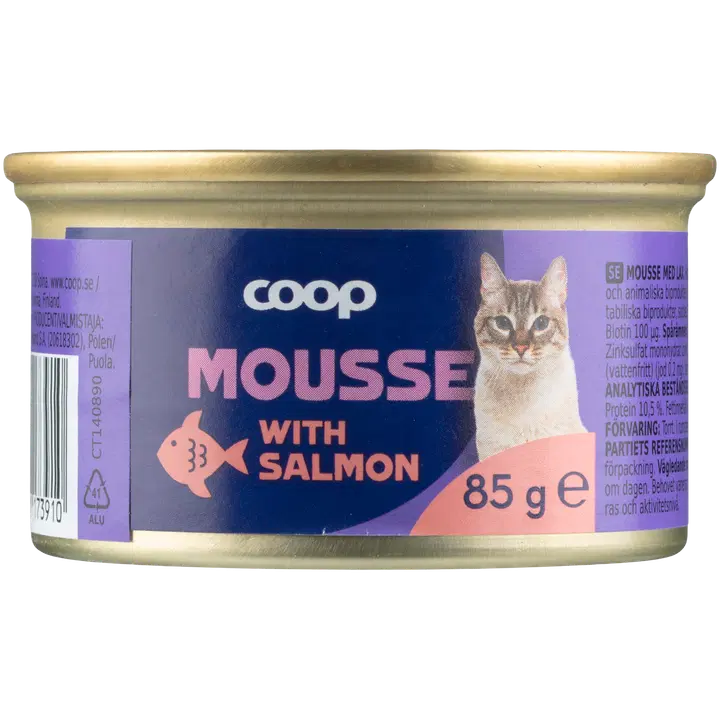 COOP lõhe mousse kassidele 85g