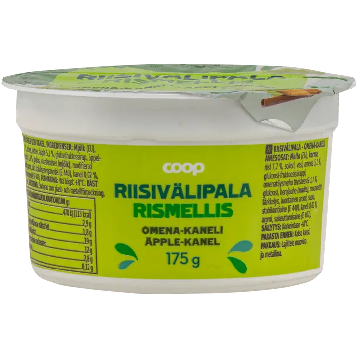 Coop riisivahepala Õuna-kaneeliga, 175 g