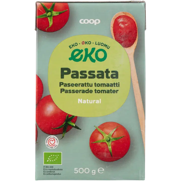 Coop püreeritud mahetomatid 500g
