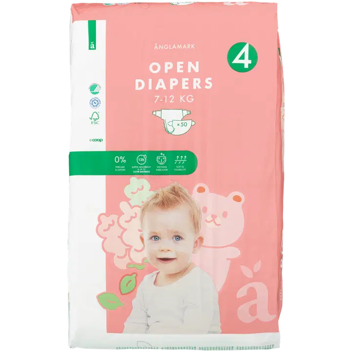 Änglamark teipmähkmed Maxi 7-12kg, 50 tk