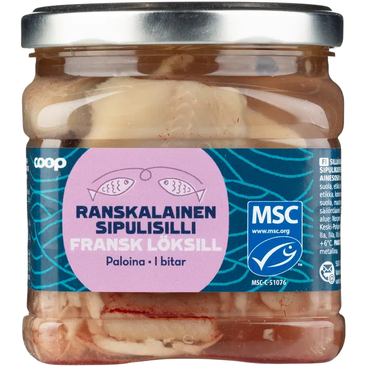 Coop Marineeritud Heeringas Prantsuse Sibulaga 300g MSC