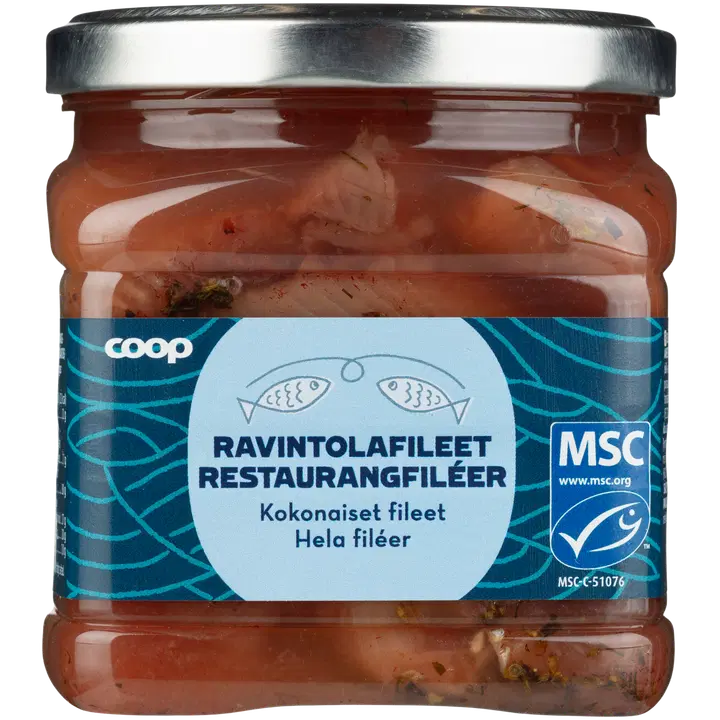 Coop Marineeritud Vürtsiheeringas 500/285 G MSC