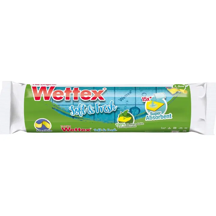 Puhastuslapid rullis Wettex Soft Fresh 1,5m