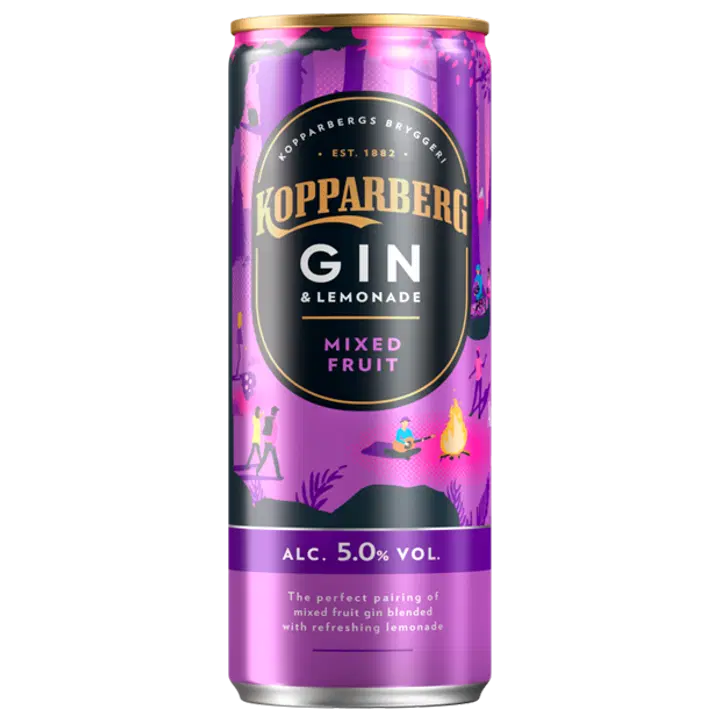 Kopparberg Mixed Fruit Gin&Lemonade muu alkohoolne jook 5%vol 250ml