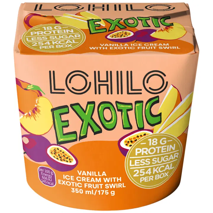 Lohilo Proteiinijäätis exotic 350 ml