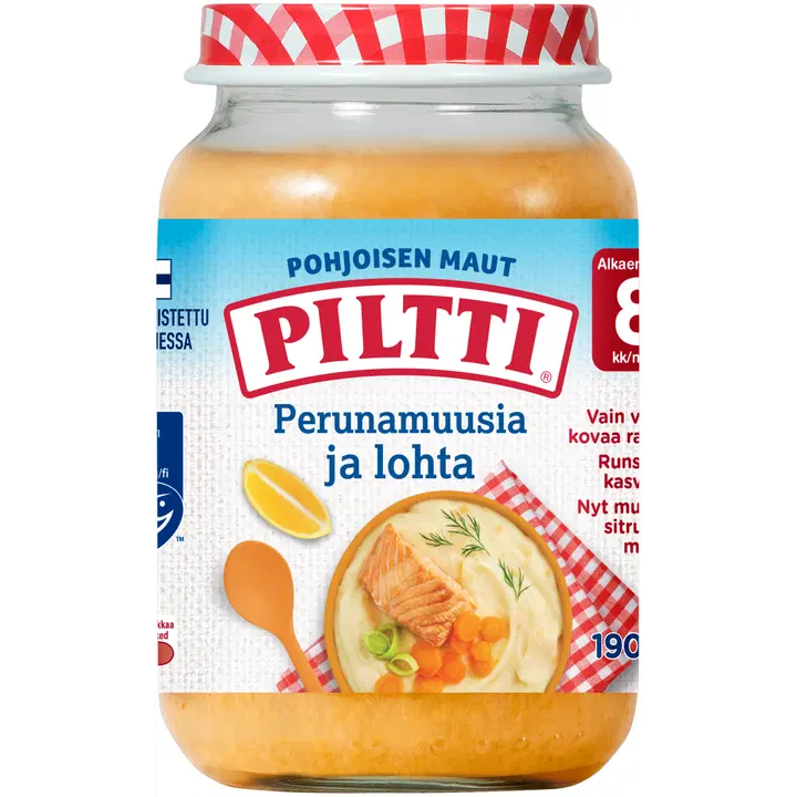 Piltti kartulipuder lõhega lastetoit 200 g, alates 8-elukuust