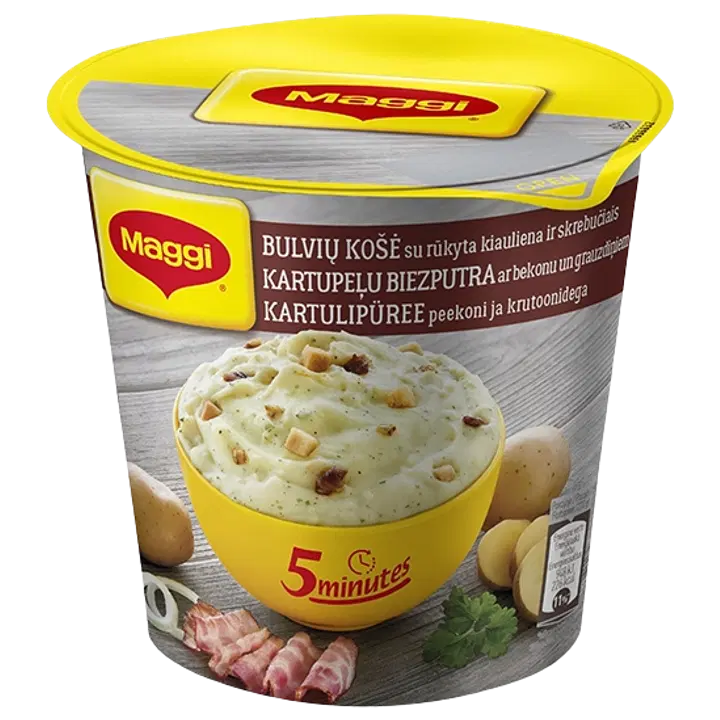 Maggi 5M kartulipuder peekoni&saiakuubikutega 53g (tops)