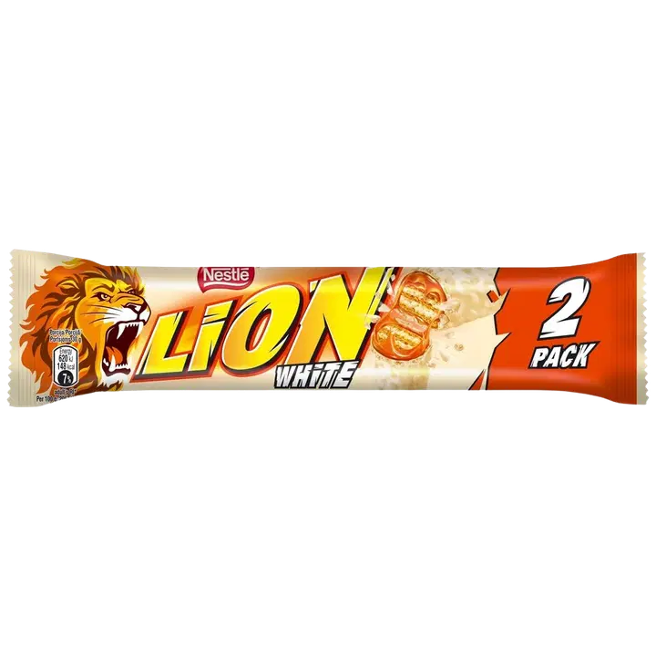 Lion šokolaadibatoon White 2-pakk, 60 g