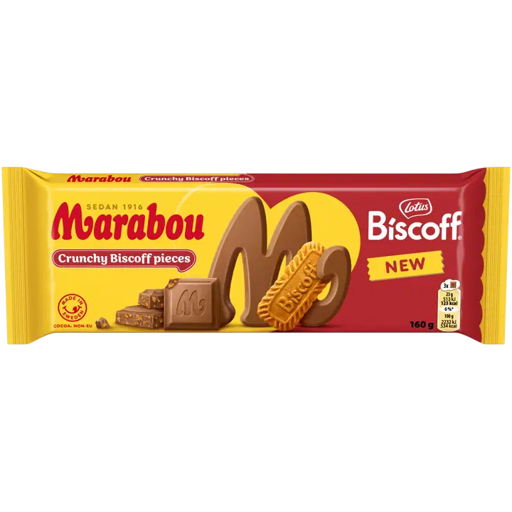Marabou Biscoff piimašokolaaditahvel 160g
