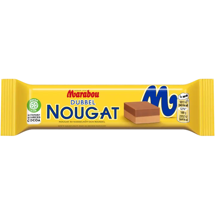 Marabou Dubbel Nougat šokolaadibatoon 43 g