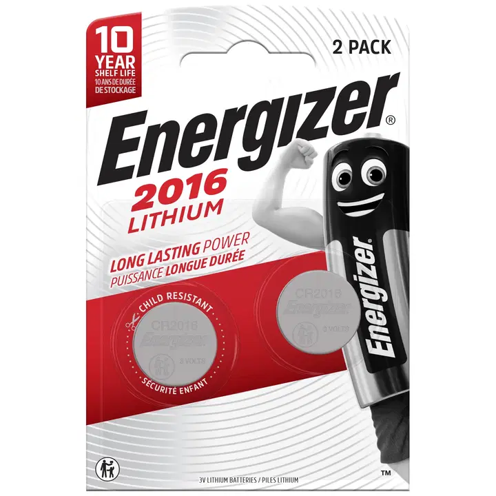 Energizer liitiumpatarei cr2016 3v 2tk