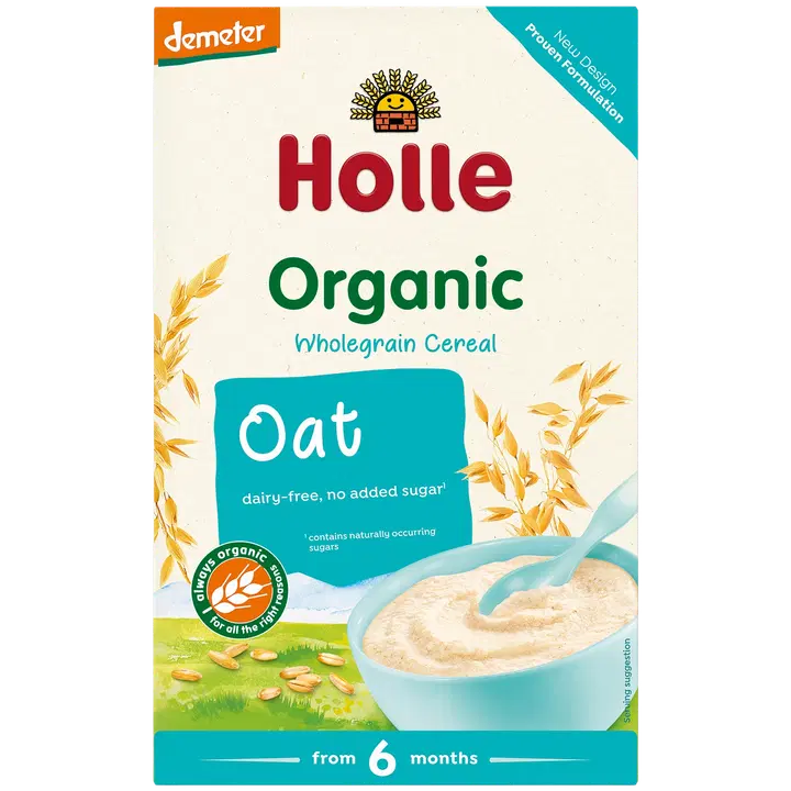 Holle täistera kaerahelbepuder 250 g, öko, alates 6-elukuust