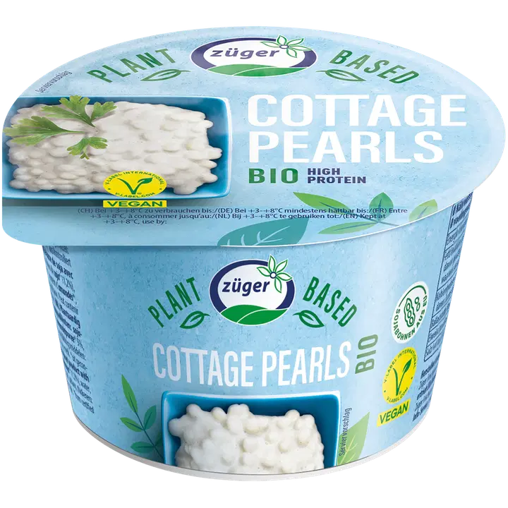 Züger Vegan Cottage Drops mahe mandli- ja sojapõhine toode, 200g