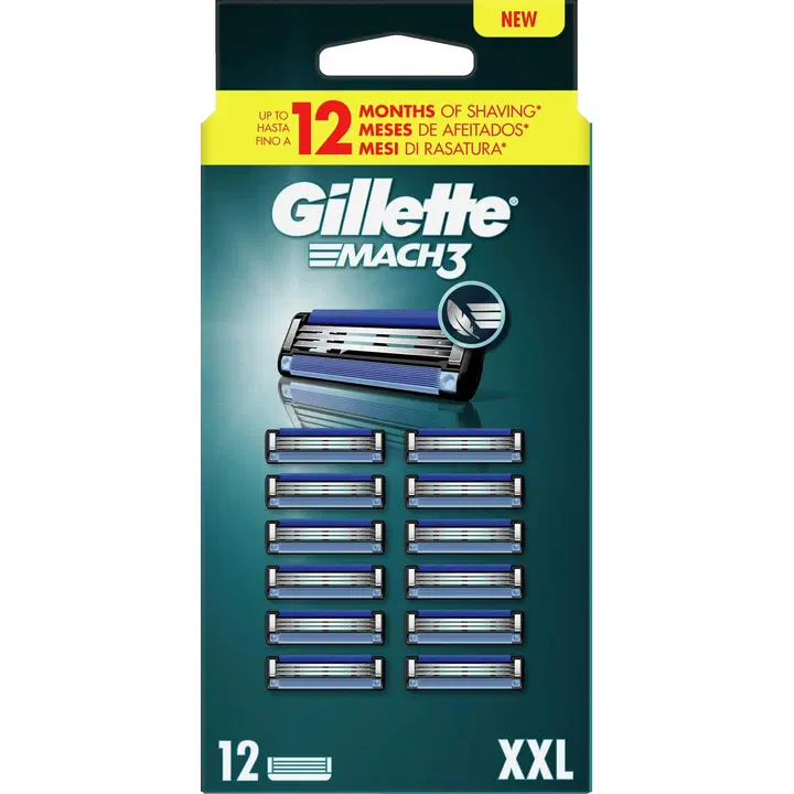 Varuterad Gillette Mach 3-tera XXL 12tk