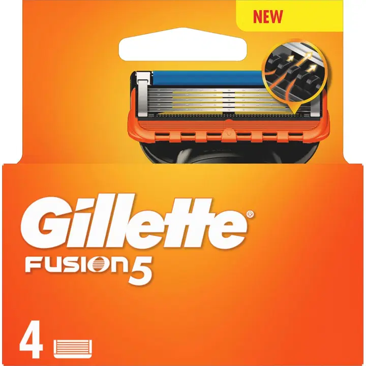 Gillette fusion 5 varuterad 5-tera 4tk