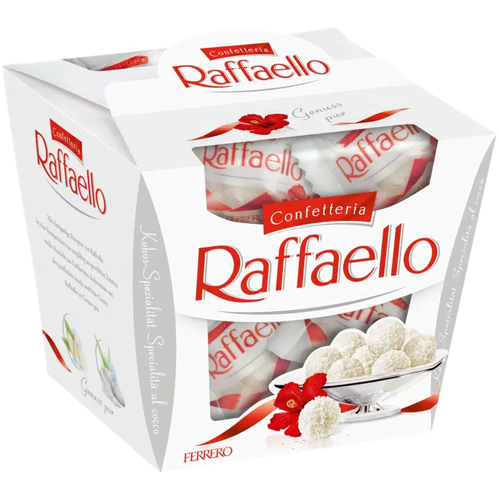 Raffaello kommikarp 150 g