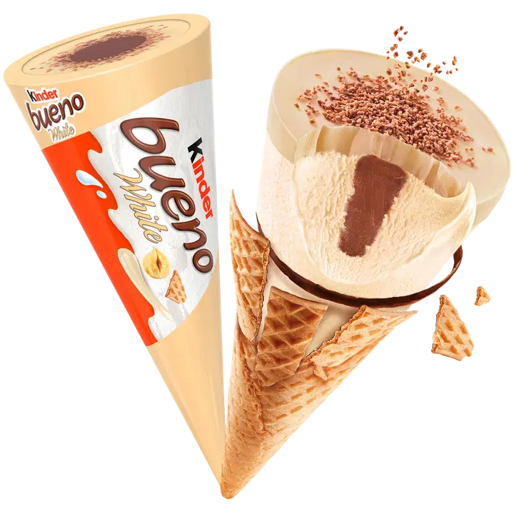 Kinder Bueno White Jäätis vahvlikoonuses 90 ml