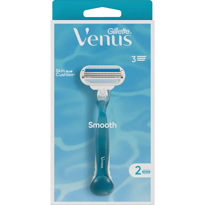 Raseerija Venus Gillette +2 varutera Smooth3 3-teraline