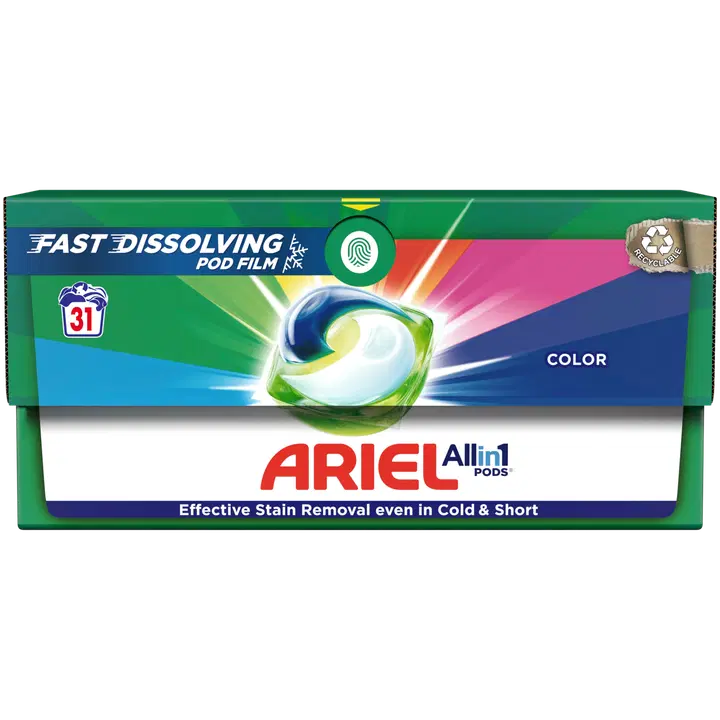 Geelkapslid Ariel Color 31tk