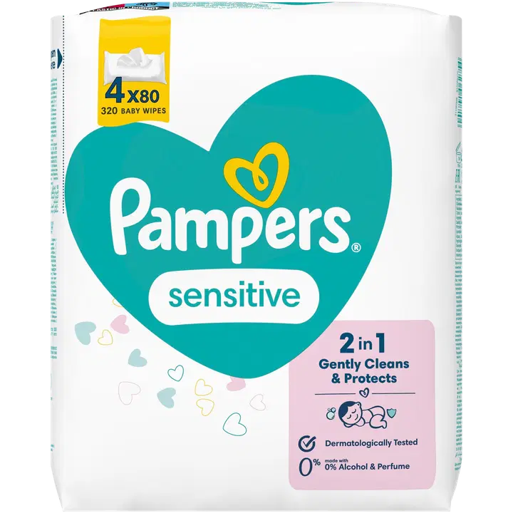 Pampers Sensitive niisked salvrätikud 320 tk