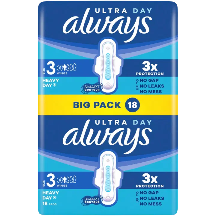 Hügieeniside Always Ultra Long Plus 3 18tk