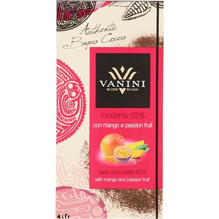 Vanini tume šokolaad 62% mango ja passionviljaga 100g
