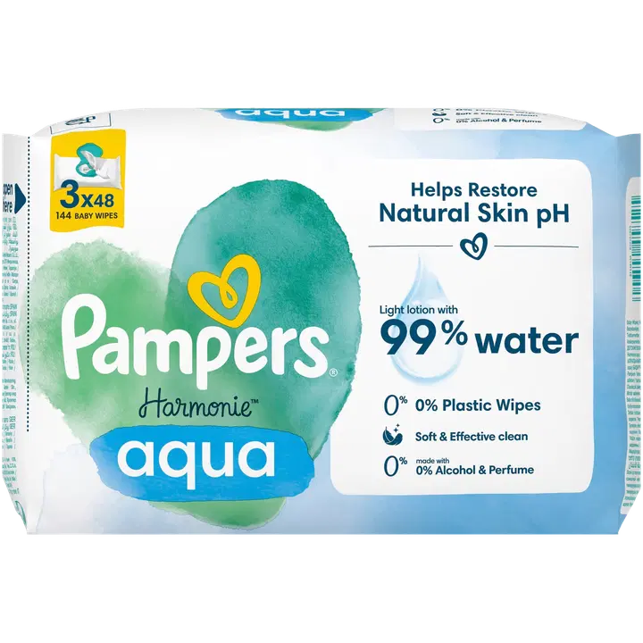 Pampers Harmonie niisked salvrätikud 144tk
