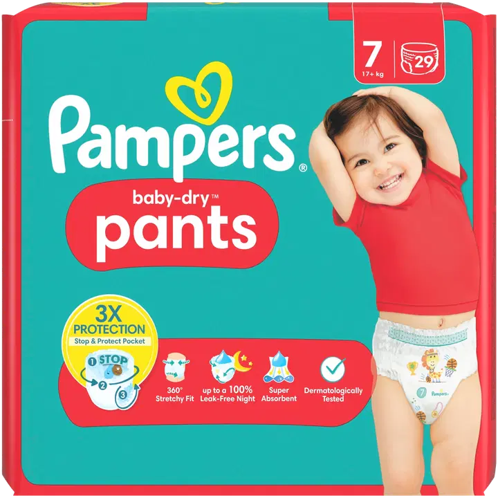 Pampers Baby Dry püksmähkmed 7, 17+ kg 29tk