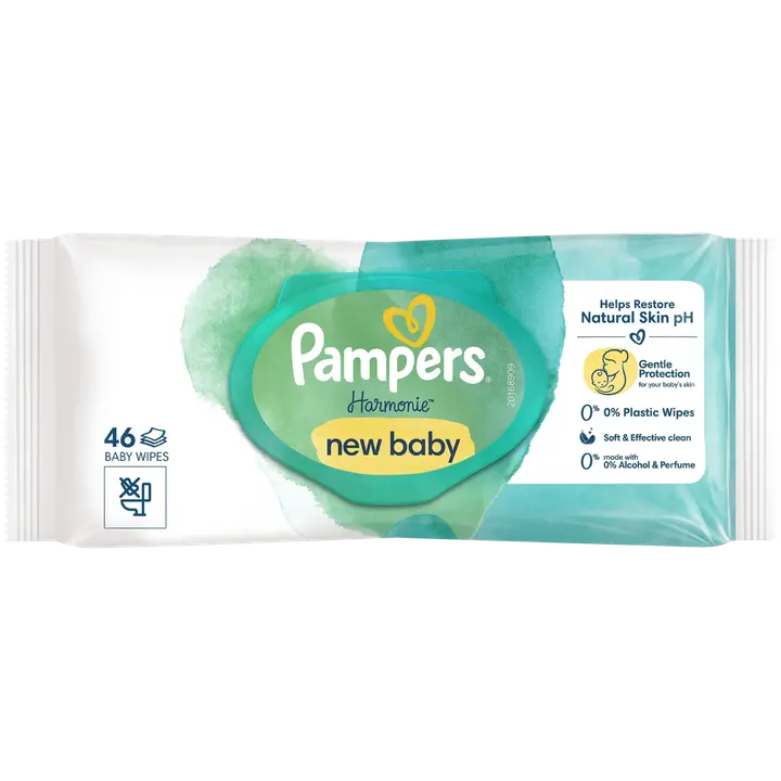 Pampers Harmonie New Baby niisked salvrätikud 46tk