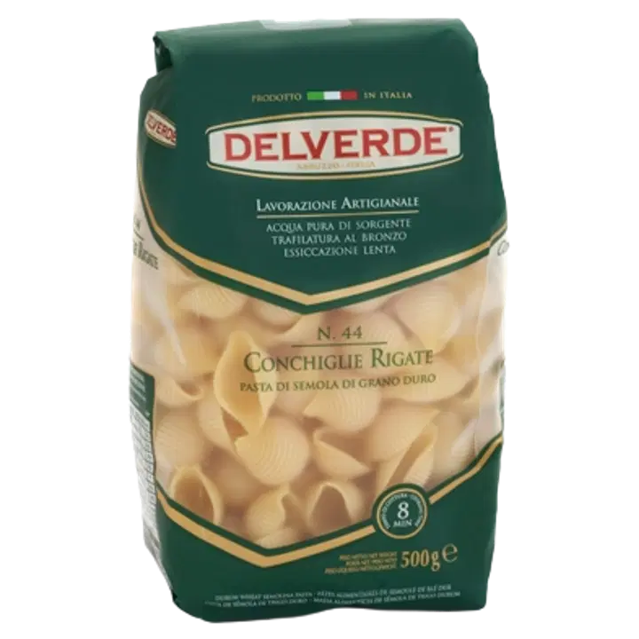 Delverde pasta conchiglie rigate nr 44 500 g