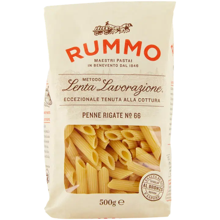 Rummo Penne Rigate Pasta # 66, 500 g