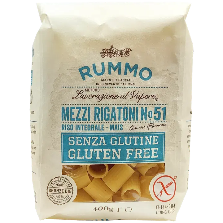 Rummo Mezzi gluteenivaba pasta rigatoni nr 51 400 g