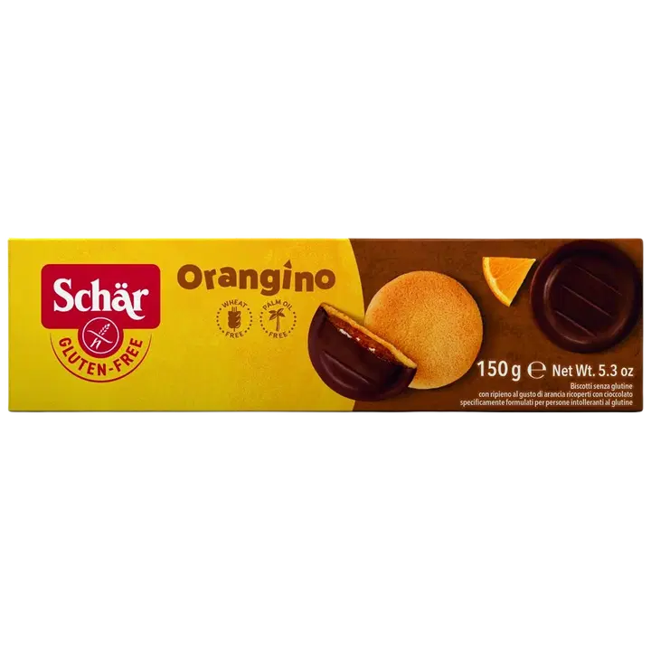 Schär apelsinitäidisega küpsised, gluteenivaba 150g